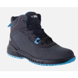 CHAUSSURES SECU CLAW HAUTE GRIS FONCE/BLEU TIGE MAILLE S3 REF.9RESH10