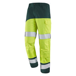 PANTALON FLUOSAFE XP + POCHES GENOUX JAUNE HV/VERT US REF.9B87 9570 703