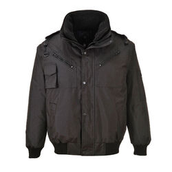 BLOUSON BOMBER 4EN1 NOIR 100% POLYESTER REF.F465