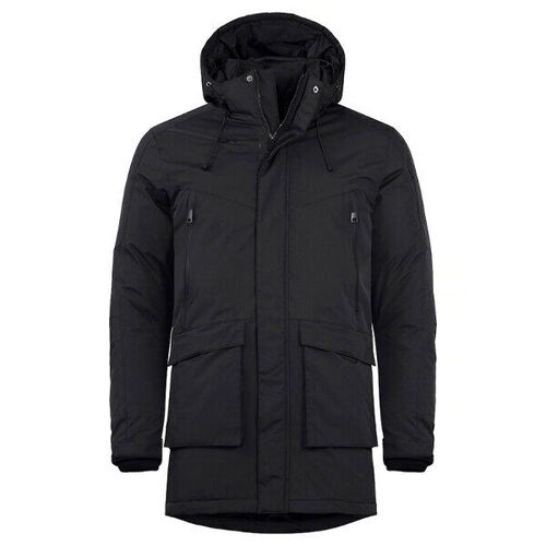 PARKA DOUBLEE LONGUE UNISEXE NOIR 100% NYLON REF.020996