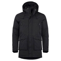 PARKA DOUBLEE LONGUE UNISEXE NOIR 100% NYLON REF.020996