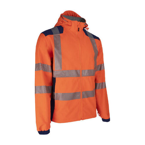 SOFTSHELL A CAPUCHE 3 COUCHES HV NEBULO 100% POLYESTER RECYCLEE 295GR