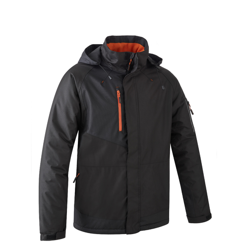 PARKA RIPSTOP YUZU GRS NOIR 100% POLYESTER RECYCLE ENDUIT PVC 300GR REF.5YUZ31R