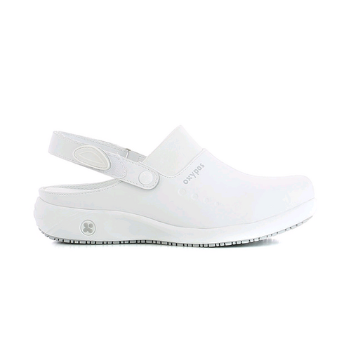 SABOT DORIA/DANY CUIR SOUPLE A BRIDE BLANCHE R&eacute;f: WHT