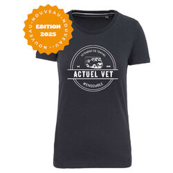 TEE SHIRT MC VINTAGE FEMME 100% COTON REF.KV2107