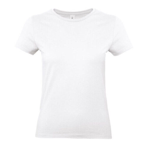 T SHIRT B&C FEM. MC 100% COTON 190g BLANC R&eacute;f.CGTW04T