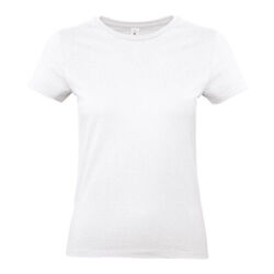 T SHIRT B&C FEM. MC 100% COTON 190g BLANC R&eacute;f.CGTW04T