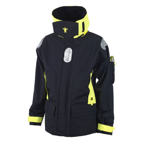 VESTE KARA EN DREMTECH+ NOIR/JAUNE 3 COUCHES