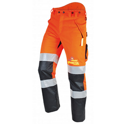 PANTALON HADES HV ORANGE PROTECTION SCIE A CHAINE TYPE C CL1 REF.FI502