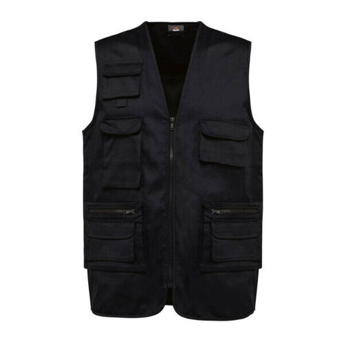 GILET MULTIPOCHES DOUBLE UNISEXE POLY/COTON REF.WK609