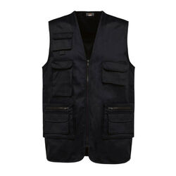 GILET MULTIPOCHES DOUBLE UNISEXE POLY/COTON REF.WK609