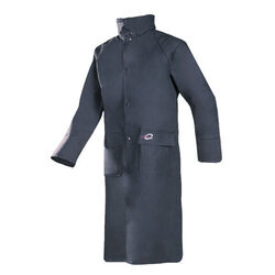 MANTEAU PLUIE A CAPUCHE POLYURETHANE MARINE