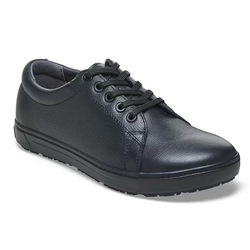 CHAUSSURE BASSE NON SECU QO500 NOIR EN CUIR O2 REF.1021021