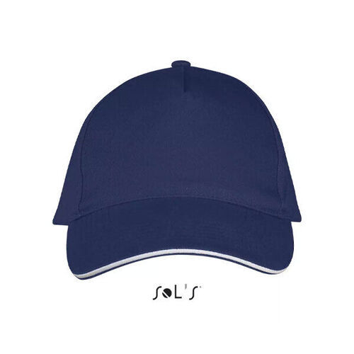 CASQUETTE 5 PANNEAUX LONG BEACH 100% COTON  REF.00594