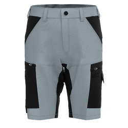 BERMUDA STRETCH E-SUNNY GRIS CLAIR/NOIR RENFORT GENOUX POLY/COTON 200GR