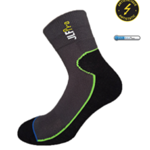 CHAUSSETTE COURTE ANTISTATIQUE RENFORT TALON POLYESTER/POLYAMIDE REF.0840