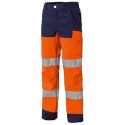 PANTALON ETE HV LUCK LIGHT ORANGE/MARINE 235G REF.0564