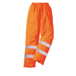 PANT DE PLUIE HV ORANGE POLYESTER ENDUIT PVC R&eacute;fH441