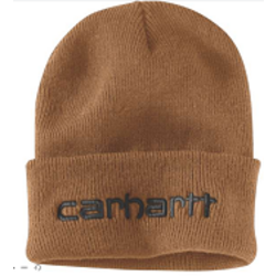 BONNET AVEC LOGO BRODE EN MAILLE COTELEE 100% ACRYLIQUE REF.104068