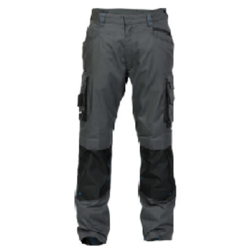 PANT DE TRAVAIL NOVA BICOLORE PC 250g  GRIS/NOIR+POCHE GENOU