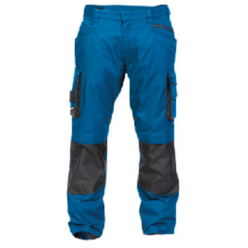 PANT DE TRAVAIL NOVA BICOLORE PC 250g BLEU /GRIS+POCHE GENOU