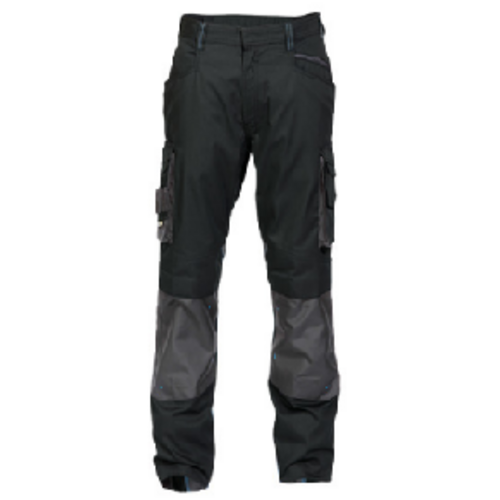 PANT DE TRAVAIL NOVA BICOLORE PC 250g NOIR/GRIS +POCHE GENOU