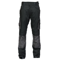 PANT DE TRAVAIL NOVA BICOLORE PC 250g NOIR/GRIS +POCHE GENOU