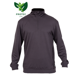 SWEAT STRATUS GRIS COL ZIP 60% LYOCELL 40% POLYESTER RECYCLE 320GR