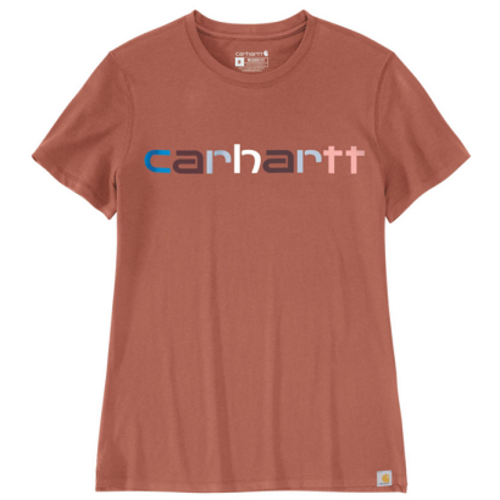 T-SHIRT FEMME MANCHE COURTES LOGO POITRINE 163GR REF.105764