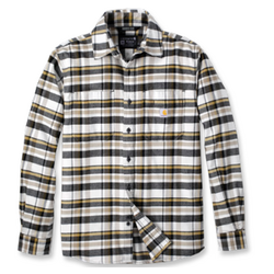 CHEMISE &Agrave; CARREAUX &Agrave; MANCHES LONGUES EN FLANELLE COTON/ELAS REF.106352