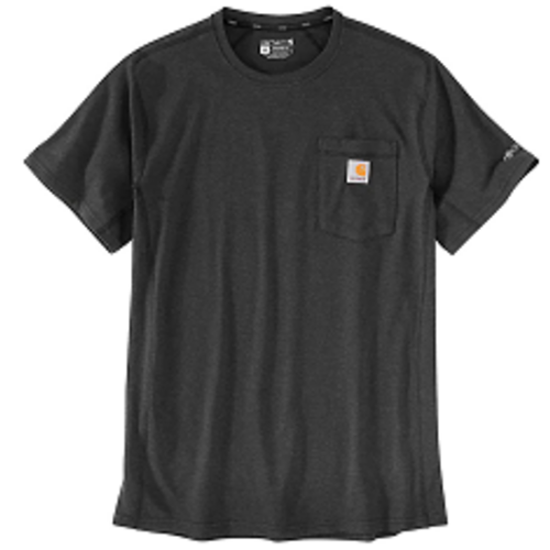 T-SHIRT MC FORCE POCHE POTRINE 195GR COTON/POLY REF.104616/106652