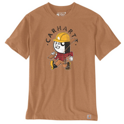 T SHIRT LOGO GRAPHIQUE CARPENTER MARRON 170GR REF.106534