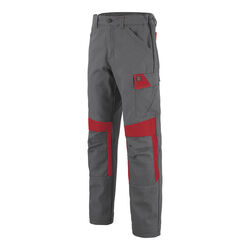 PANTALON BICO GRIS CHARCOAL /ROUGE CP r&eacute;f.1COLUP