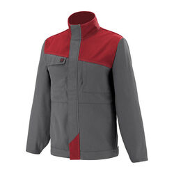 BLOUSON BICOLORE CP GRIS CHARCOAL/ROUGE REF.3COLUP/572