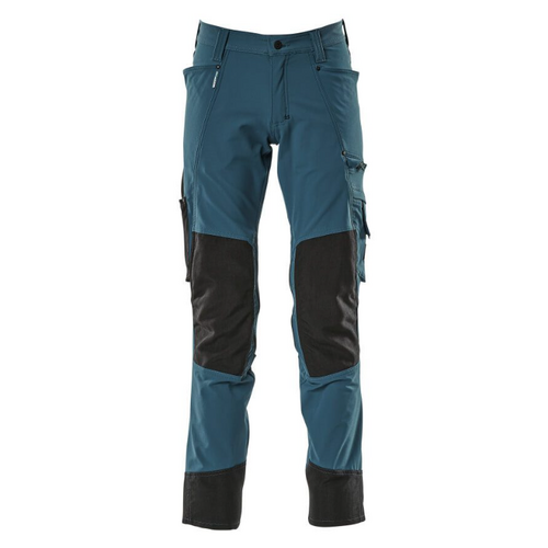 PANTALON PETROLE AVEC POCHES GENOUILLERES POLYAMIDE/ELAS 235GR REF.17179-311