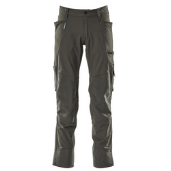 PANTALON ANTHRACITE AVEC POCHES GENOUILLERES POLYAMIDE/ELAS 235GR REF.17179-311