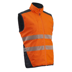 GILET YORU HV ORANGE/MARINE REVERSIBLE 100% POLYESTER 200GR REF.5YOR170