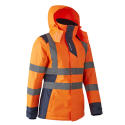 PARKA FEMME HORA ORANGE/MARINE 100% POLYESTER REF.5HOR17000