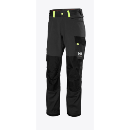 PANTALON OXFORD 4X GRIS EBENE/NOIR 94% POLYAMIDE 3% ELASTH REF.77395-989