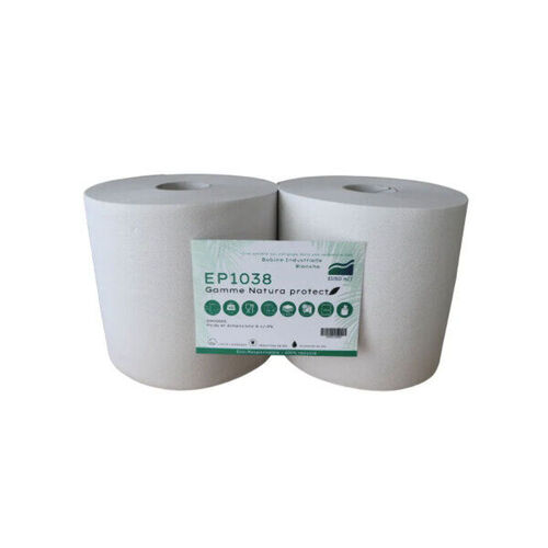 COLIS DE 2 BOBINES BLANCHES 1000 FORMATS GAUFFREE COLLEE REF.OM100SMGC