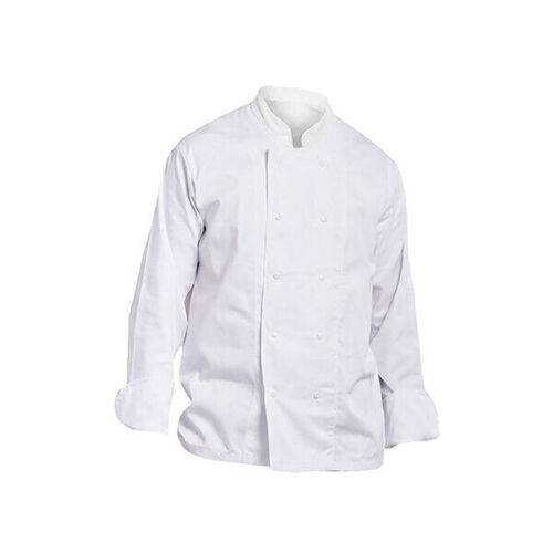 VESTE CUISINE A PRESSIONS MANCHES LONGUES PC BLANC REF 16BP