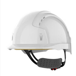 CASQUE EVOLITE BLANC VENTILE VISIERE + HARNAIS REF.AJB170-000-100