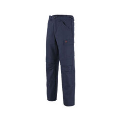 PANTALON PC 245 GRS 65/35 MARINE +POCHE GENOU r&eacute;f.1MIMUPP