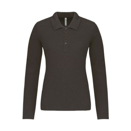 POLO FEMME KARIBAN BASIC ML 100% COTON PIQUE 180 GR R&eacute;f : K257