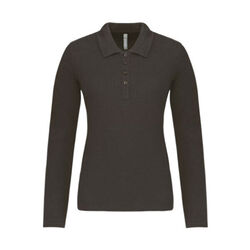 POLO FEMME KARIBAN BASIC ML 100% COTON PIQUE 180 GR R&eacute;f : K257