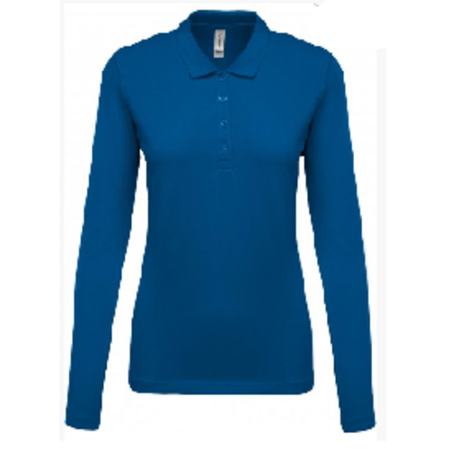 POLO FEMME KARIBAN BASIC ML 100% COTON PIQUE 180 GR R&eacute;f : K257