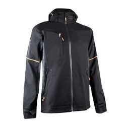 VESTE SOFTSHELL 2.5 COUCHES GRS 300GR NOIR/KRAFT CARAMEL EN 343 REF 5SCJ01R