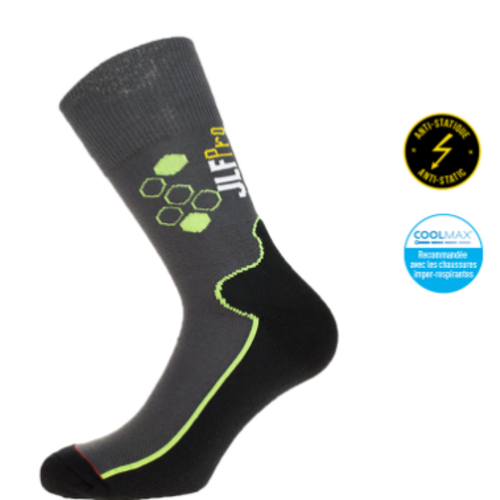 CHAUSSETTE ANTISTATIQUE RENFORT TALON POLYESTER/POLYAMIDE REF.0368