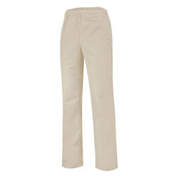 PANT CUISINE REGLISSE ECRU TAILLE ELASTIQUE/BAS REGLABLE REF.1REG87 51