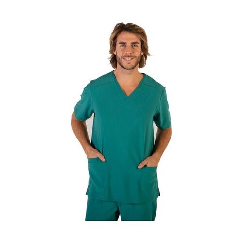 TUNIQUE HOMME TADEO MC COL V MICROFIBRE 95% PES 5% ELAS 170GR REF. 617500